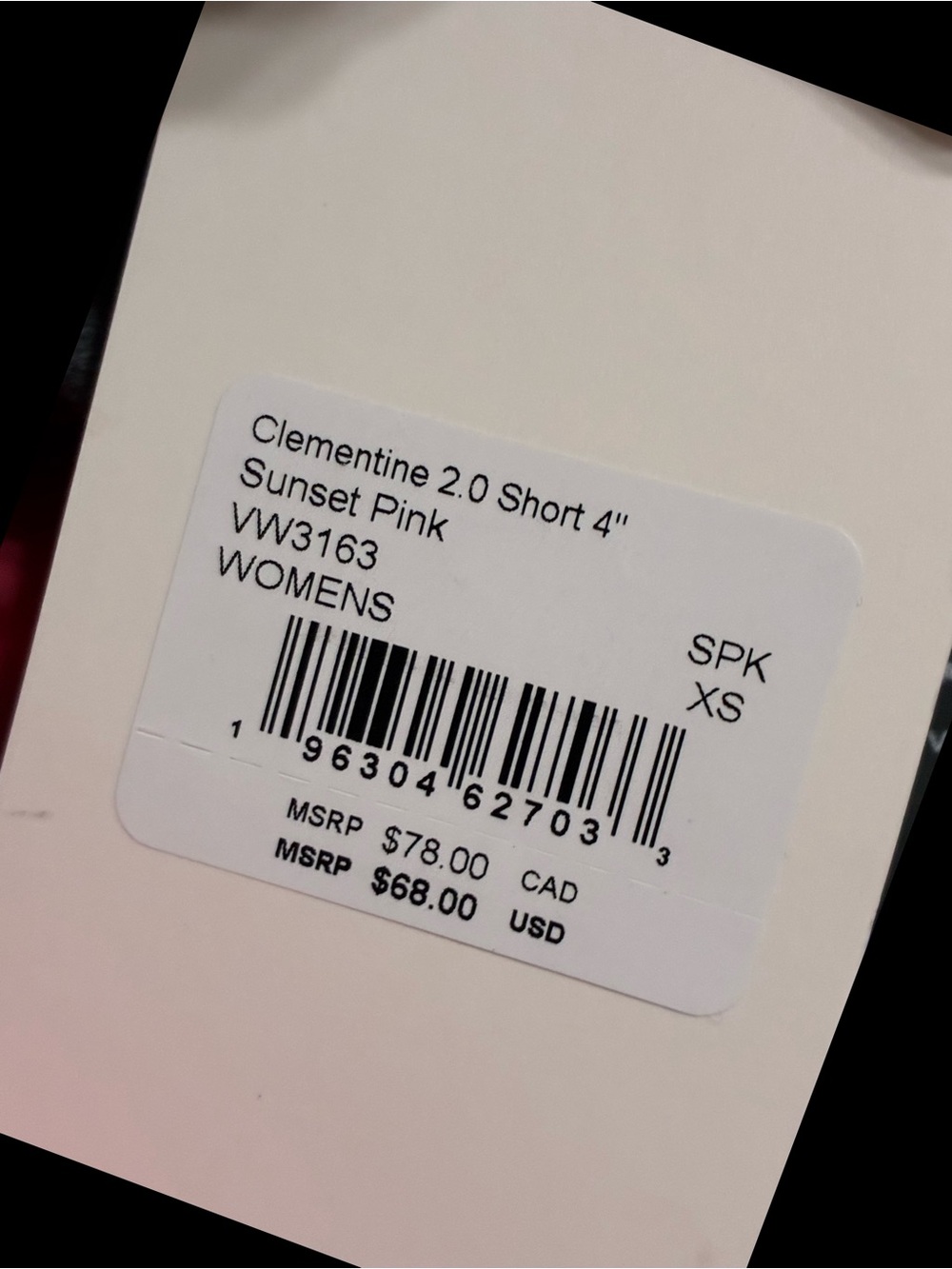 Vuori Clementine 2.0 4" Short Sunset Pink size XS NWT - Picture 13 of 13